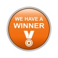 Winner button Royalty Free Stock Photo