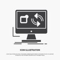 update, app, application, install, sync Icon. glyph vector gray symbol for UI and UX, website or mobile application Royalty Free Stock Photo