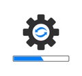 Update application progress icon. Software icon. Upgrade