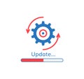 Update application progress icon