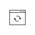 Update browser window outline icon