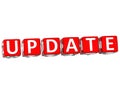 Update Cube text Royalty Free Stock Photo