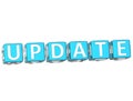 Update Cube text Royalty Free Stock Photo
