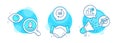Update data, Refresh website and Decreasing graph icons set. Location sign. Vector Royalty Free Stock Photo