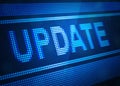 Update digital screen 3d illustration Royalty Free Stock Photo