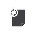 Update file document vector icon