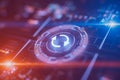 Update icon in futuristic space.