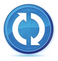 Update icon midnight blue prime round button Royalty Free Stock Photo