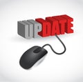 Update mouse message illustration design Royalty Free Stock Photo