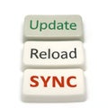 Update reload sync isolated on white background Royalty Free Stock Photo