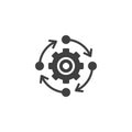 Update Settings, preferences vector icon