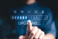 Update software application upgrade technology concept. Software update or Operating system, patch update, updating progress bar, Royalty Free Stock Photo