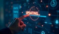Update software application upgrade technology concept. Software update or Operating system, patch update, updating progress bar Royalty Free Stock Photo
