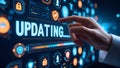 Update software application upgrade technology concept. Software update or Operating system, patch update, updating progress bar Royalty Free Stock Photo