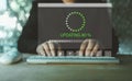 Update software application upgrade technology concept. Software update or operating system, patch update, updating progress ba Royalty Free Stock Photo