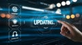Update software application upgrade technology concept. Software update or Operating system, patch update, updating progress bar Royalty Free Stock Photo