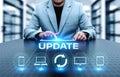 Update Software Computer Program Upgrade Business technology Internet Concept