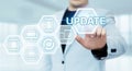 Update Software Computer Program Upgrade Business technology Internet Concept Royalty Free Stock Photo