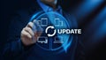 Update Software Computer Program Upgrade Business technology Internet Concept Royalty Free Stock Photo