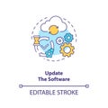 Update software concept icon