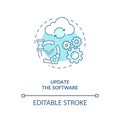 Update software concept icon
