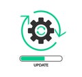 Update software icon. Upgrade. Application progress icon