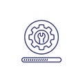 update or software upgrade, line vector design