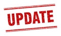 update stamp. update square grunge sign. Royalty Free Stock Photo