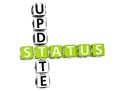 Update Status Crossword Royalty Free Stock Photo