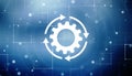 Update System Upgrade Software version technology concept Update icon with binary codes Royalty Free Stock Photo
