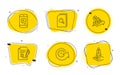 Update time, Search files and Message icons set. Reject file, Loan percent and Crowdfunding signs. Vector