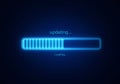 Updating loading bar progress indicator animation design for website or application interface ux ui design Royalty Free Stock Photo