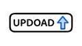 UPDOAD Button Icon for Data Transmission, vector design Generative AI Royalty Free Stock Photo