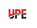 UPE Letter Initial Logo Design Vector Illustration Royalty Free Stock Photo