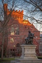 Upenn campus in a weekend Royalty Free Stock Photo