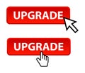 Upgrade button Royalty Free Stock Photo