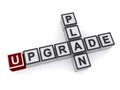 Upgrade plan word cubes Royalty Free Stock Photo