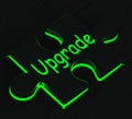 Upgrade Puzzle Showing Updating Versions
