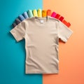 Upgrade your portfolio with high-quality mockup of t-shirt Royalty Free Stock Photo