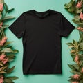 Upgrade your portfolio with high-quality mockup of t-shirt Royalty Free Stock Photo