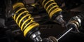 Upgrading a car suspension system with new shocks and str generative AI