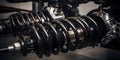 Upgrading a car suspension system with new shocks and str one generative AI