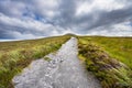 Uphill path leading to the neolithic chambered cairn