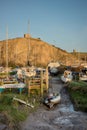 Uphill marina Boats Weston Super Mare Somerset UK Royalty Free Stock Photo