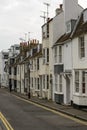 Uphill street at Brighton, East Sussex Royalty Free Stock Photo