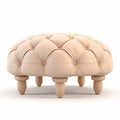 Beige Ottoman Empire 3d Render On White Background