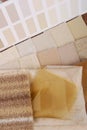 Upholstery choice for interior decoration Royalty Free Stock Photo