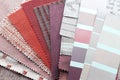 Upholstery and color samples Royalty Free Stock Photo