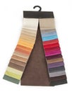 Upholstery color samples on the white background. Royalty Free Stock Photo