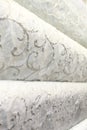 Upholstery and curtain fabrics Royalty Free Stock Photo